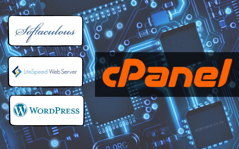 cpanel with softaculous, litespeed and wordpress image