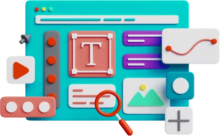 Web Design and Development Illustration Graphic